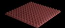 ספוג אקוסטי אדום פירמידות EZ PYRAMIDAL 5 60 x 60 x 5 cm
