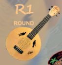 יוקללה קונצרט עגולה כולל נרתיק ALEHO LHUC-R1 ROUND