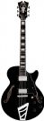 גיטרה רבע נפח + נרתיק D'Angelico Premier SS Black stair step tail