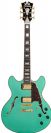 גיטרה 1/4 נפח D'ANGELICO EXCEL DC DOUBLE CUTAWAY surf green