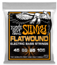 מיתרים לבס ארני בל ERNIE BALL 2813 Hybrid Slinky Flatwound Bass 45-105