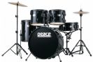 סט תופים 5 חלקים כולל מצילות ואביזרים פיס PEACE DP-101 BLACK