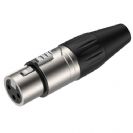 מחבר XLR f דלוקס רוקסטון ROXTONE RO RX3FP-NT